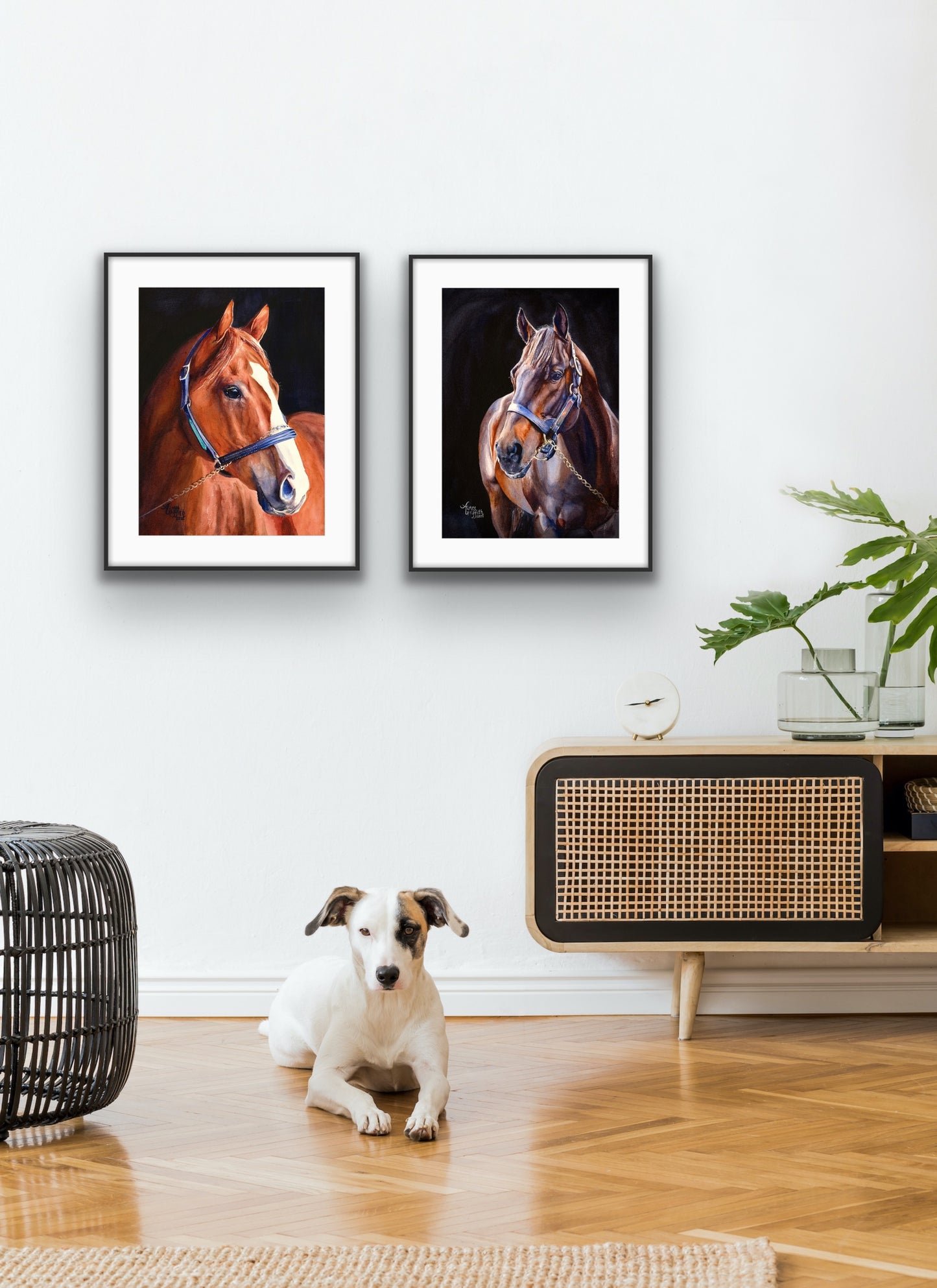 "Justify" Equestrian Art Print