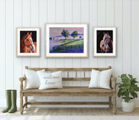 "Justify" Equestrian Art Print