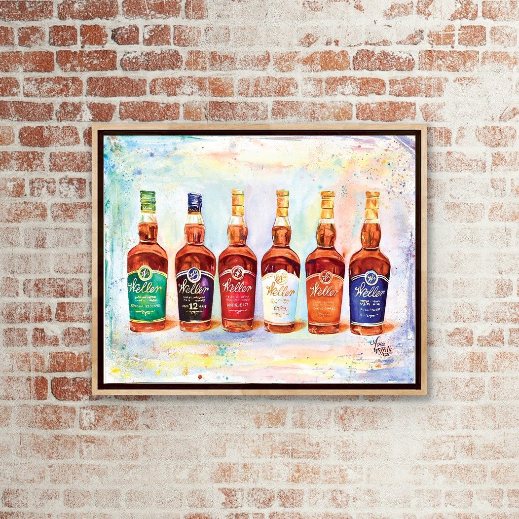 The Unicorn of Bourbons - the Weller bourbon collection print