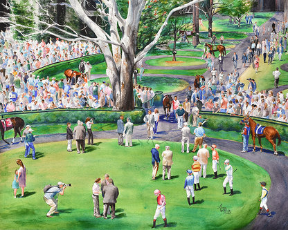 Keeneland Paddock Print