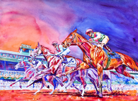 Contemporary Keeneland Print