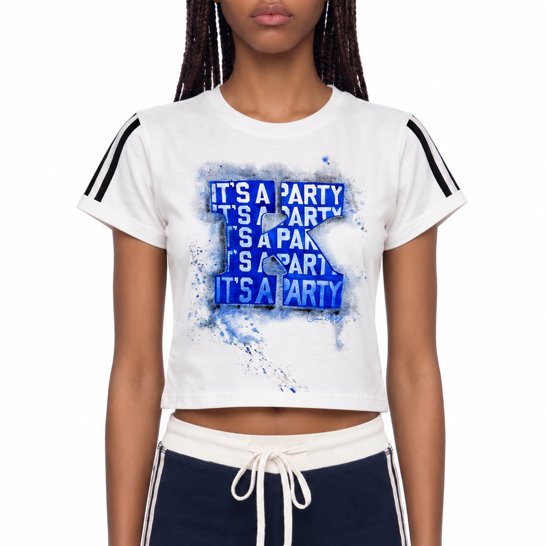 Kentucky "It's a Party" Women's Varsity Stripe T-Shirt