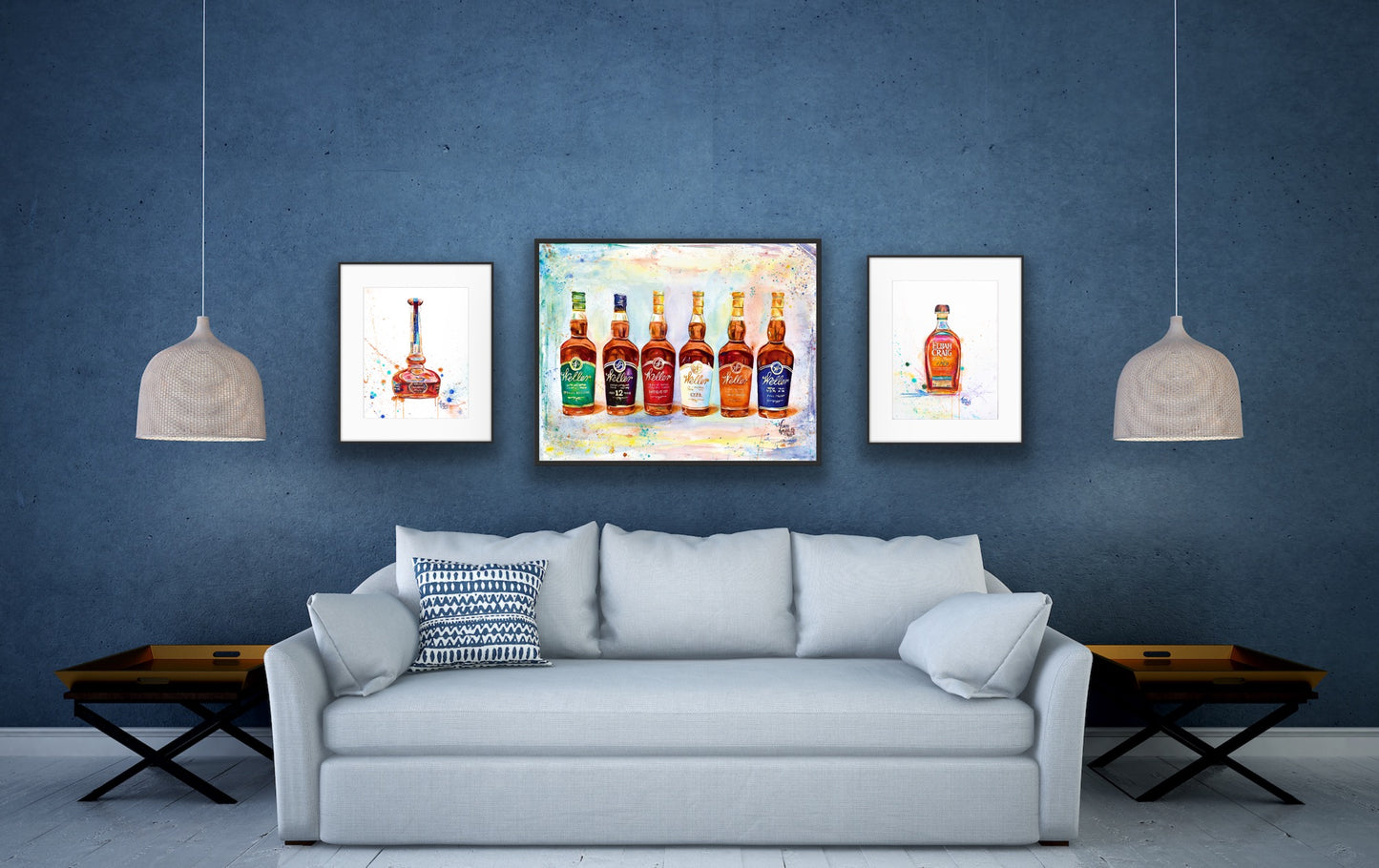 Elijah Craig Toasted Barrel Watercolor Print