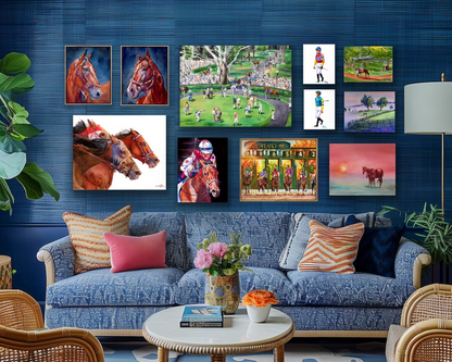 Keeneland Paddock Print