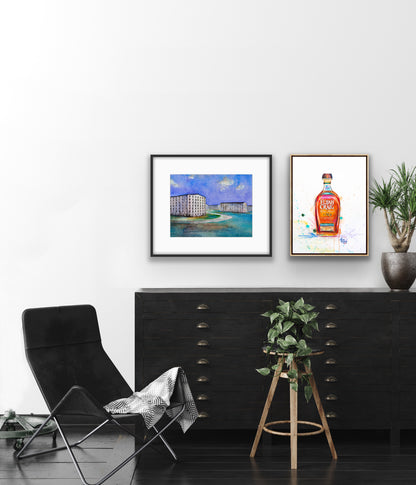 Elijah Craig Toasted Barrel Watercolor Print