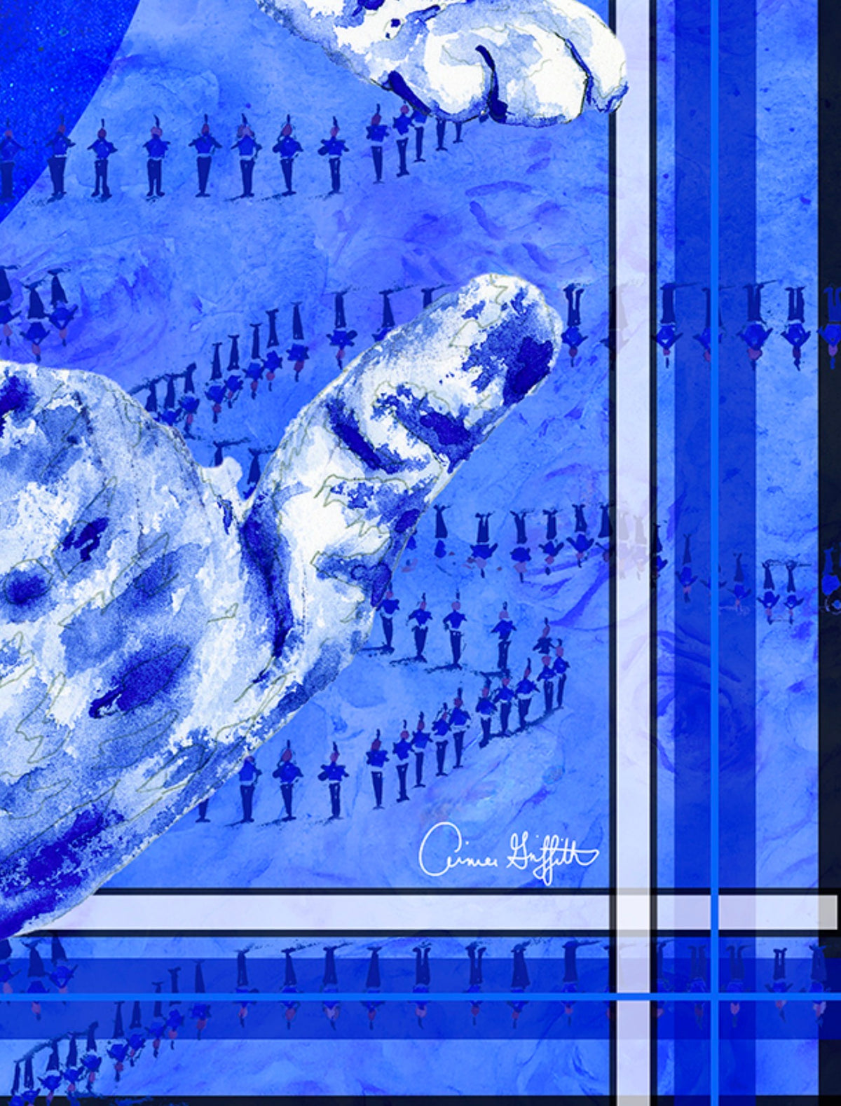 Big Blue Energy Silk Scarf - PRESALE