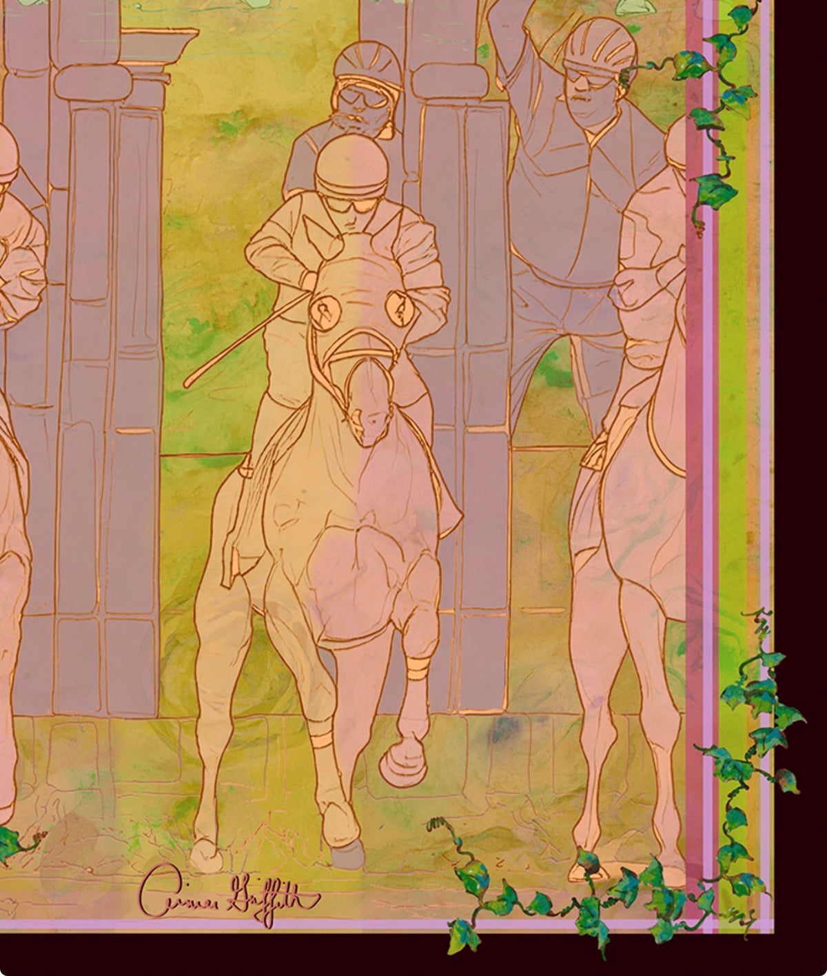 Starting Gate: Blush Silk Scarf - PRESALE