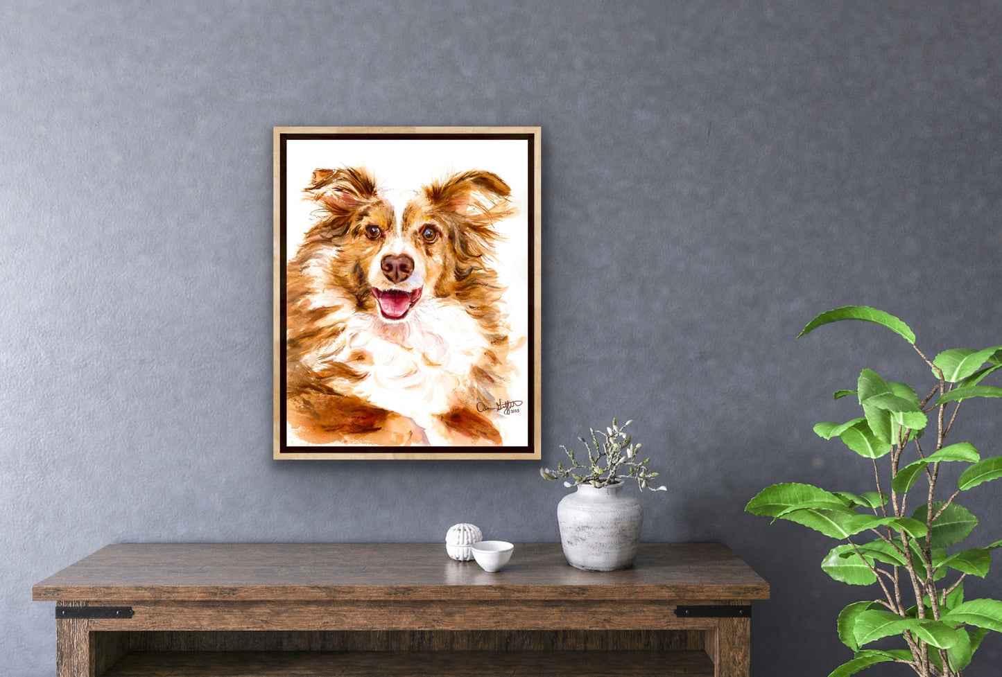 Joy of the Australian Shepherd, Miniature American Shepherd dog portrait