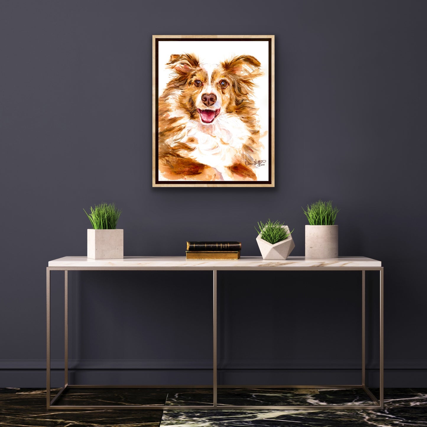 Joy of the Australian Shepherd, Miniature American Shepherd dog portrait