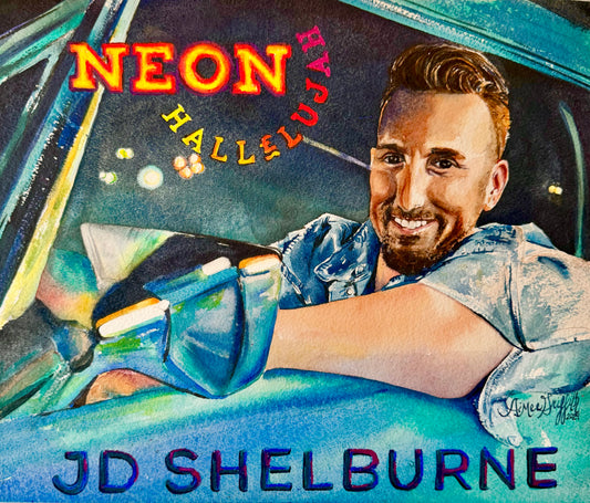 JD Shelburne “Neon Hallelujah” Cover print