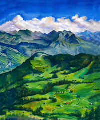 Swiss Alps Art Print