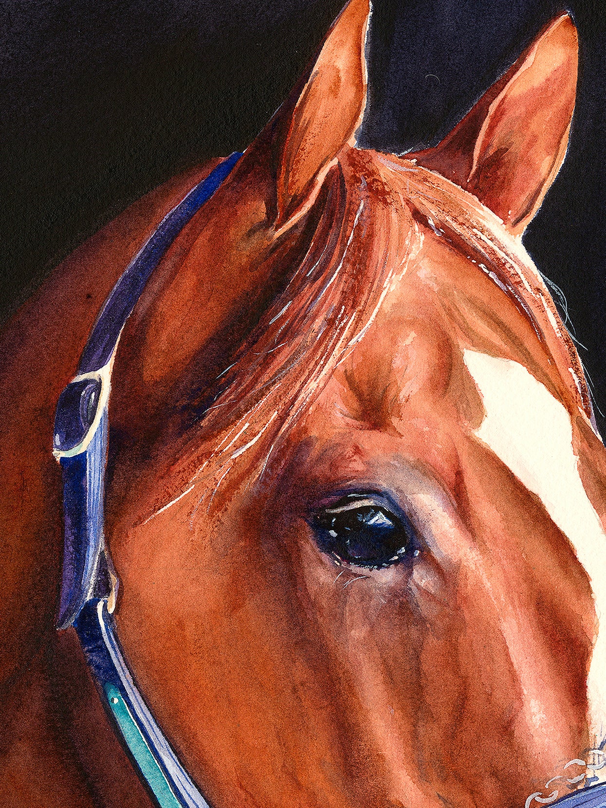 "Justify" Equestrian Art Print