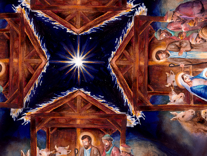 Nativity Mahjong Mat for A New Christmas Tradition