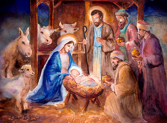 Nativity Mahjong Mat for A New Christmas Tradition