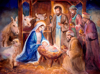 Nativity Mahjong Mat for A New Christmas Tradition