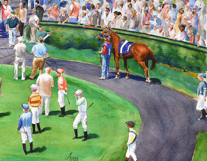 Keeneland Paddock Print