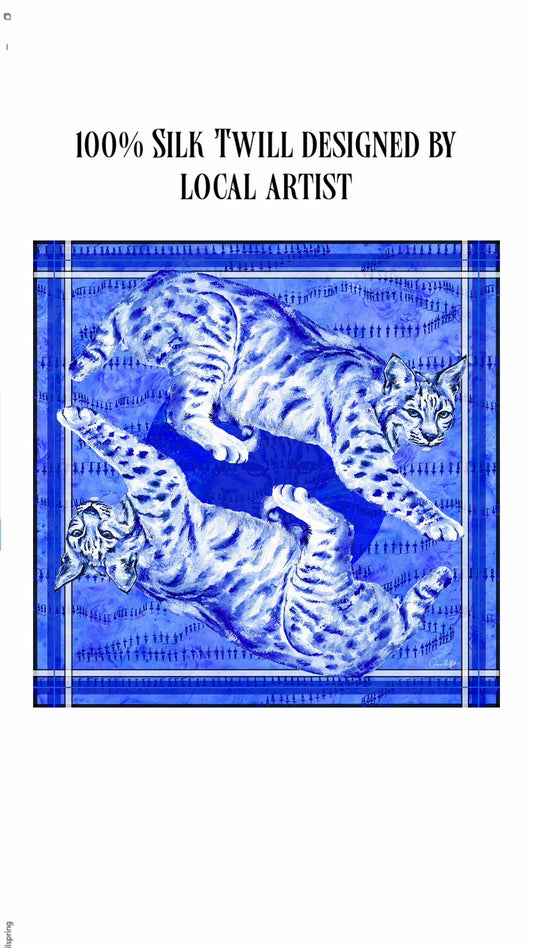 Big Blue Energy Silk Scarf - PRESALE