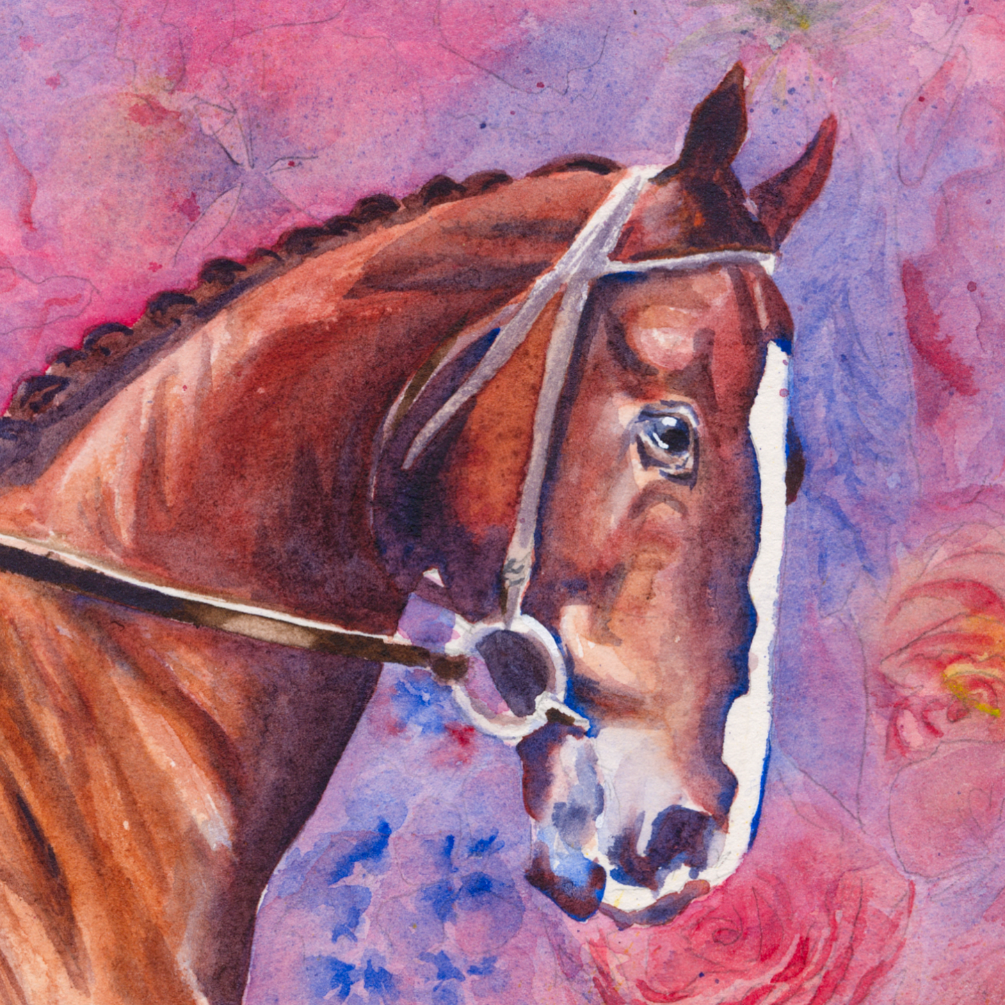 "Regret" first filly Equestrian Art Print