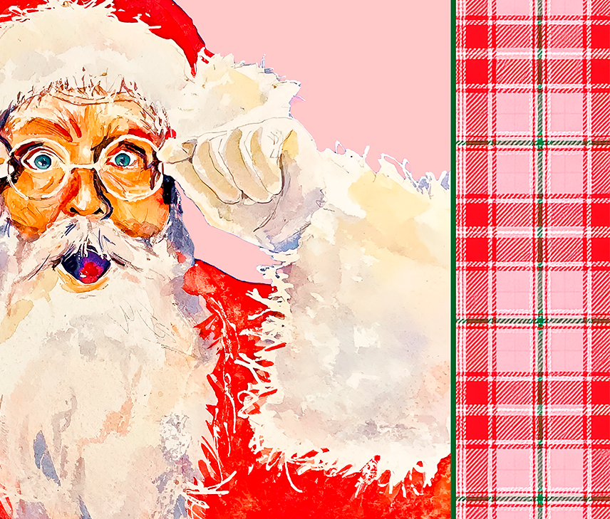 Claus for Celebration Mahjong Mat