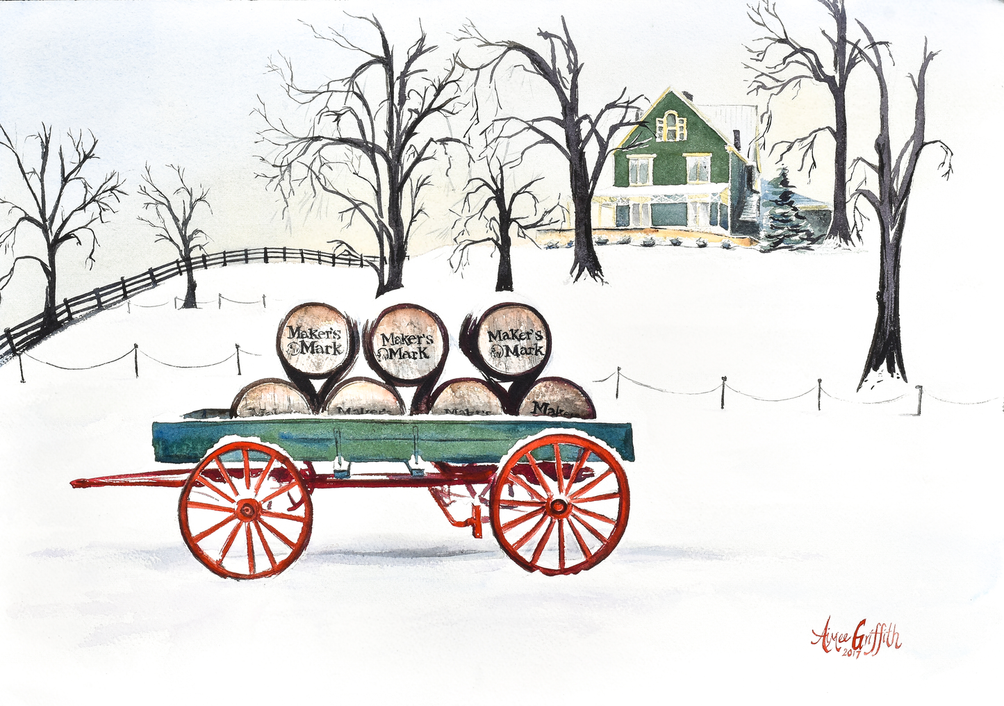 Winter at Maker's Mark Distillery