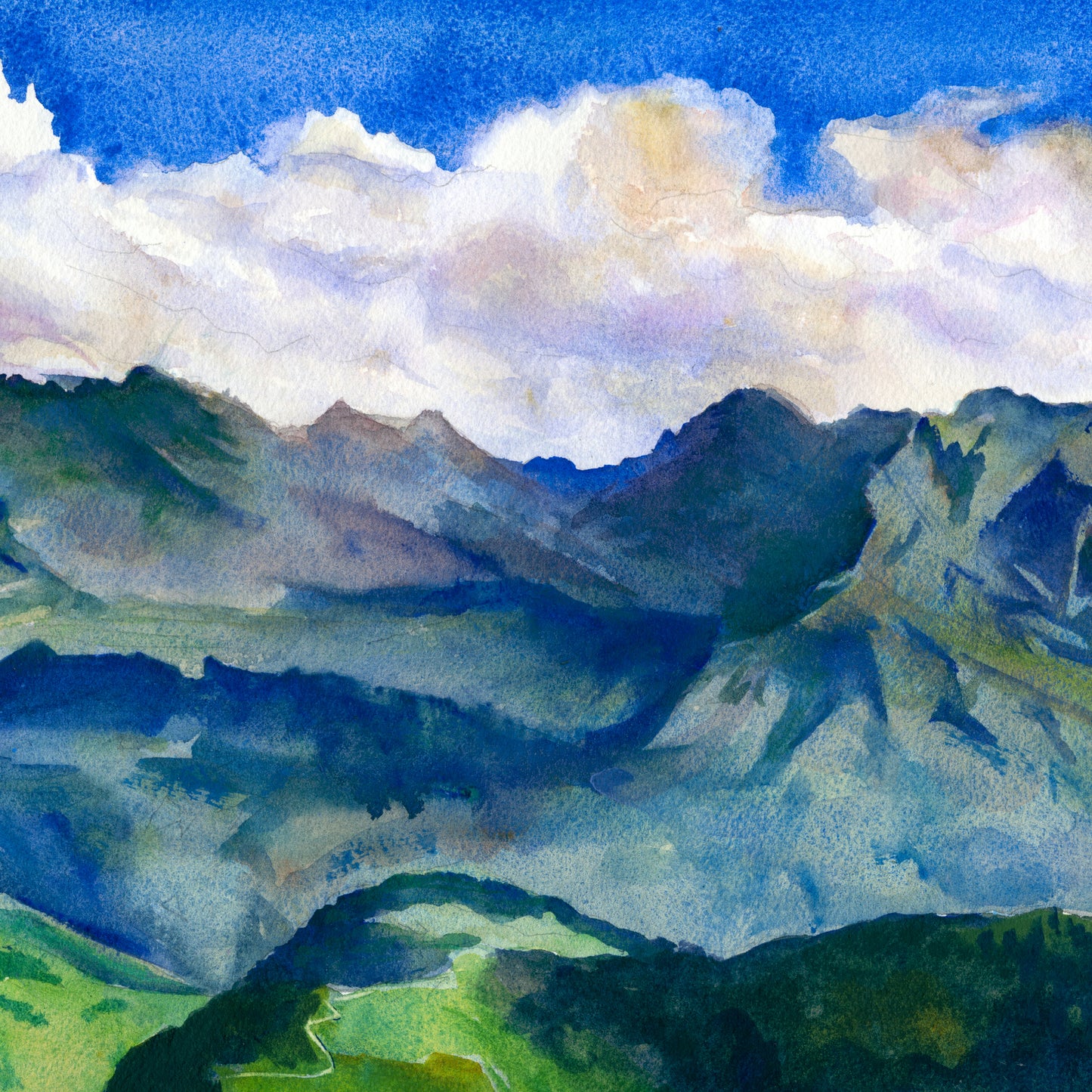 Swiss Alps Art Print