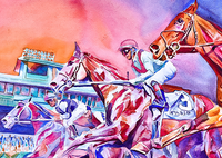 Contemporary Keeneland Print