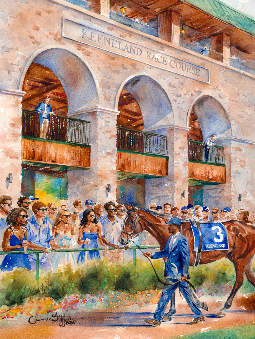 Bet on Blue - Keeneland & UK Collab Print